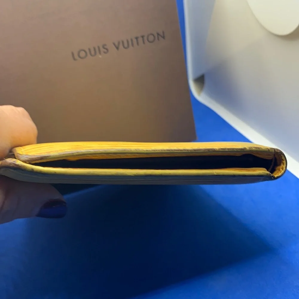 Louis Vuitton vintage‎ Epi leather wallet yellow purple